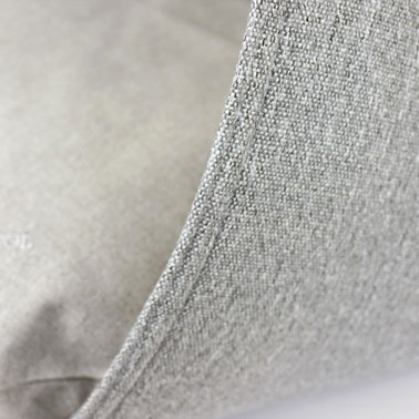 Zoom tissu gris clair coussin niche pour chien Swida