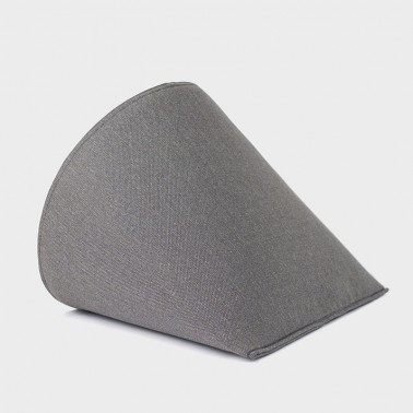 Swida - Coussin niche design et cosy, tissu gris
